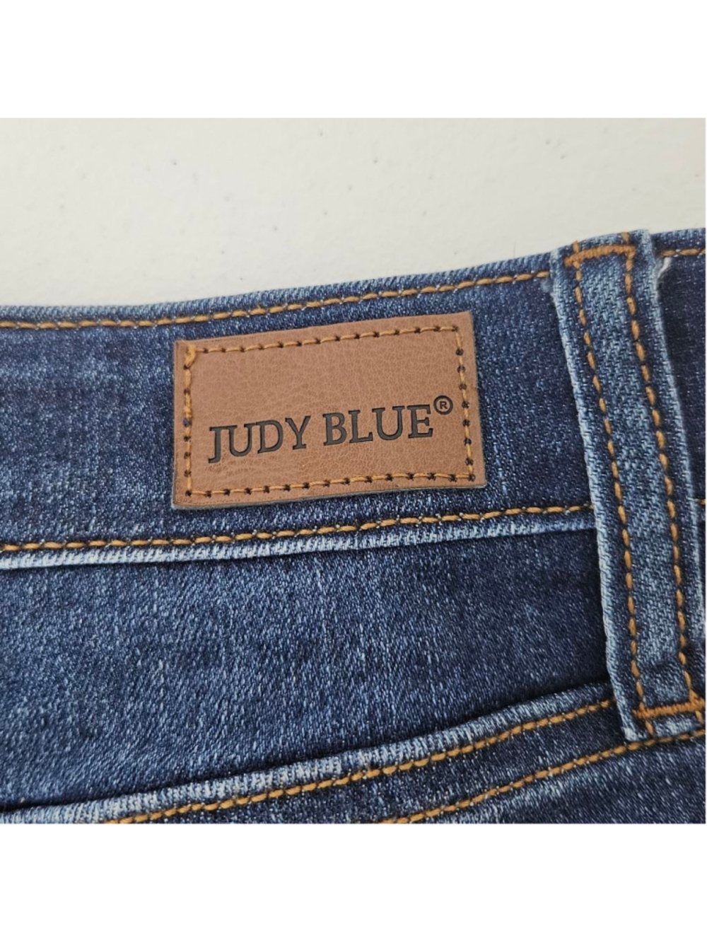Judy Blue Blue Skinny Fit Capri Jeans 30 Dark Wash Stretchy - Picture 11 of 15